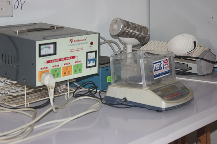 Balance Machine at Medical Laboratory Sciences Skills Lab